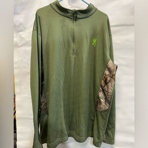Browning Pullover Jacket Fleece 2X Camo Green